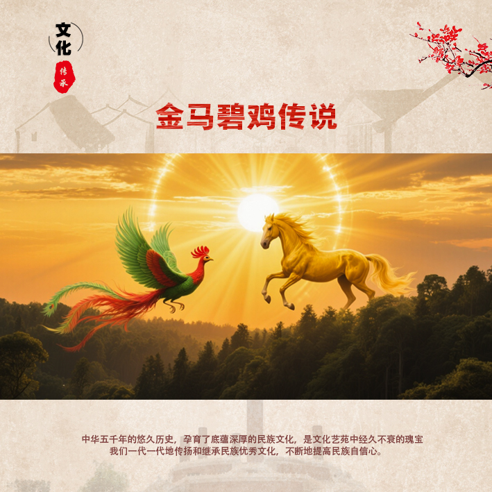 金马碧鸡传说